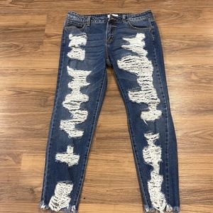 Cello high waisted ripped jeans
